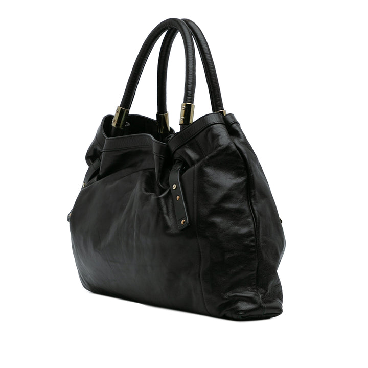 Chloé Large Cuir Victoria Cabas Noir