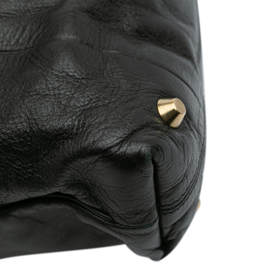 Chloé Large Cuir Victoria Cabas Noir