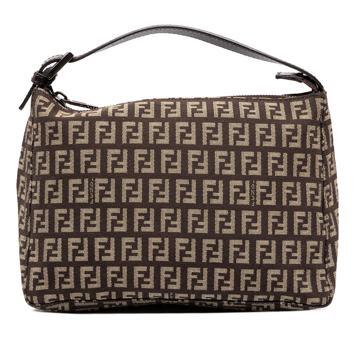 Fendi Sac à main Zucchino Marron – vue principale – GABY PARIS