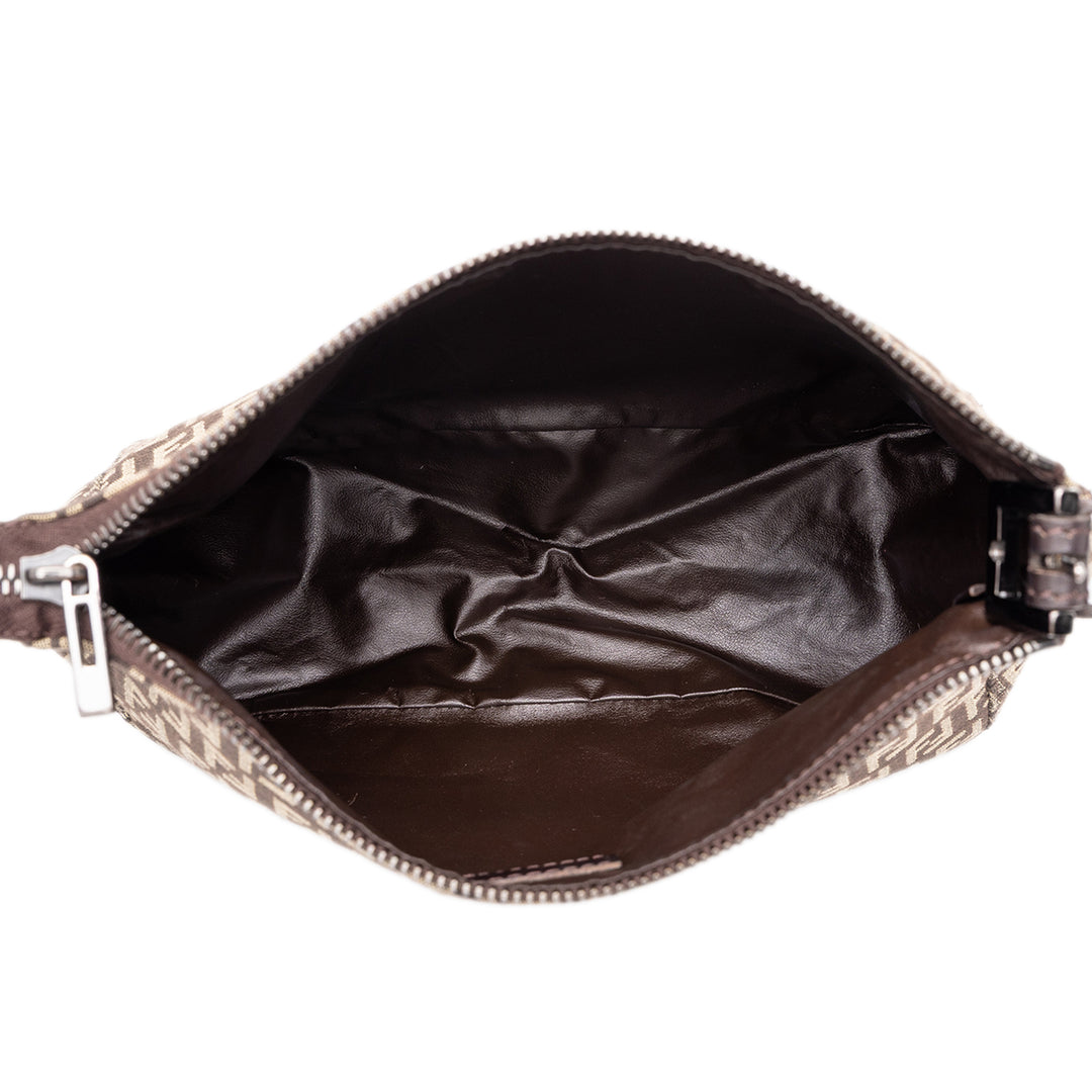 Fendi Sac à main Zucchino Marron – vue 4 – GABY PARIS
