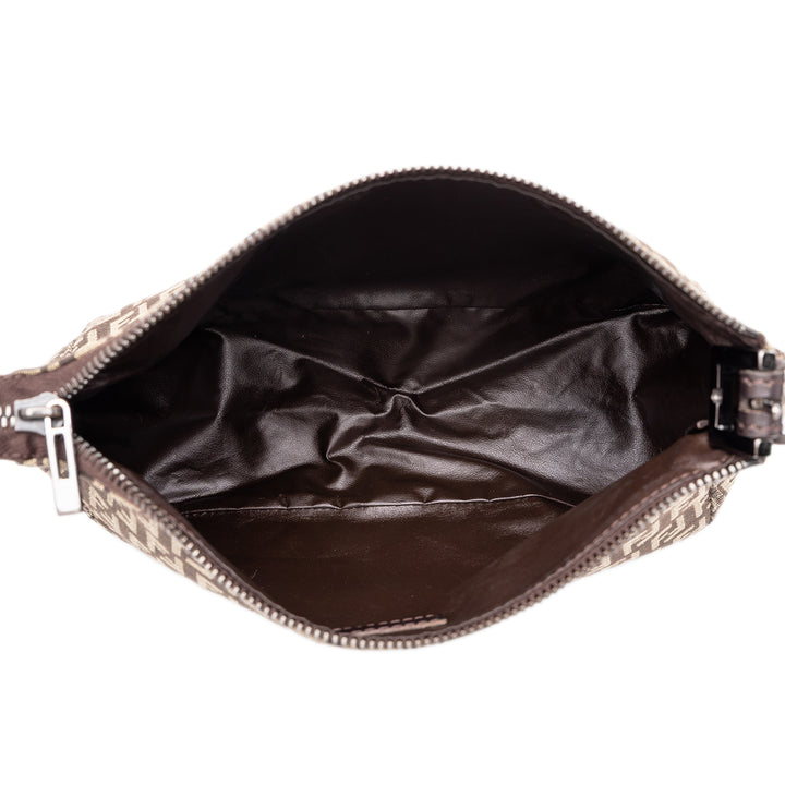 Fendi Sac à main Zucchino Marron – vue 4 – GABY PARIS