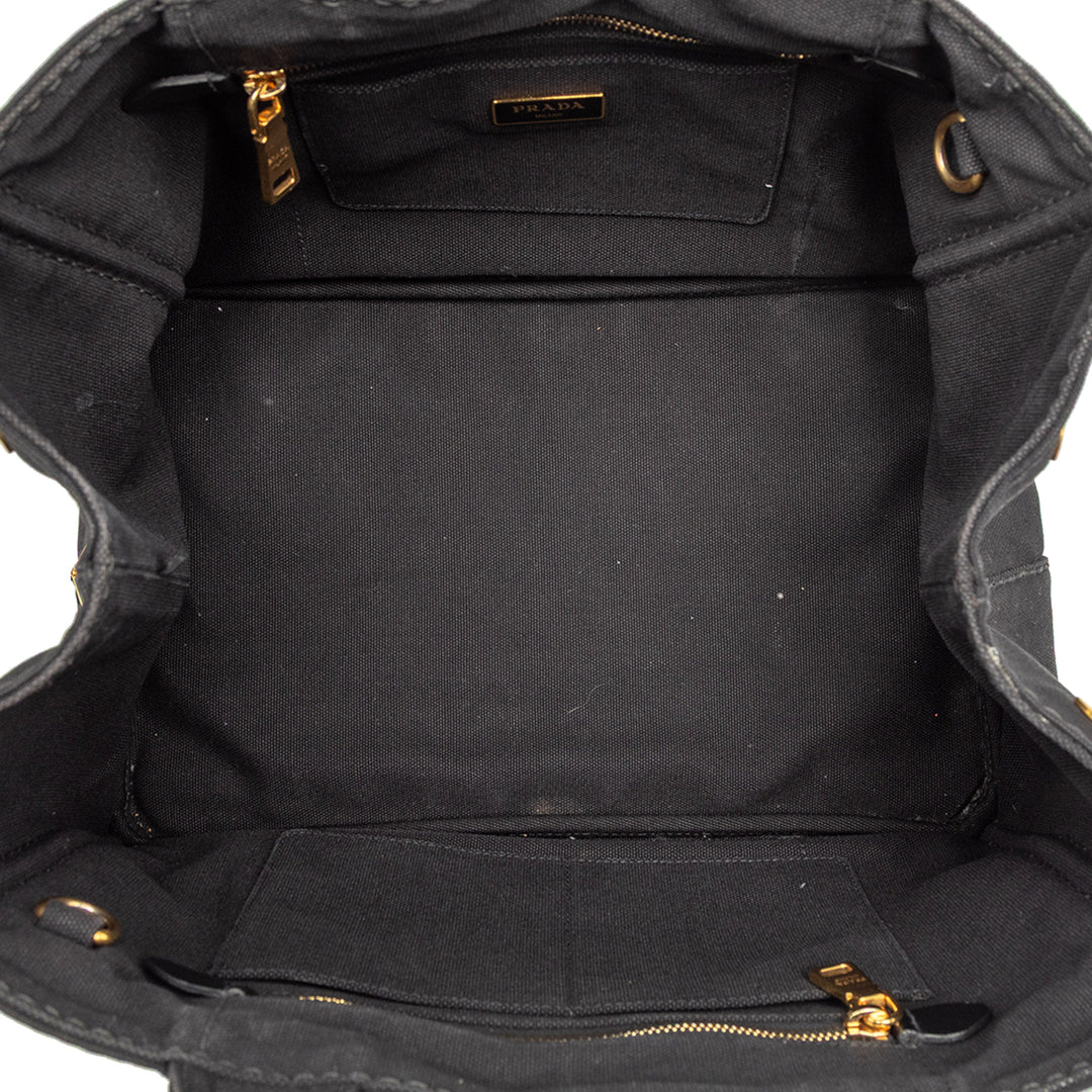 Prada Toile Canapa Logo Sac