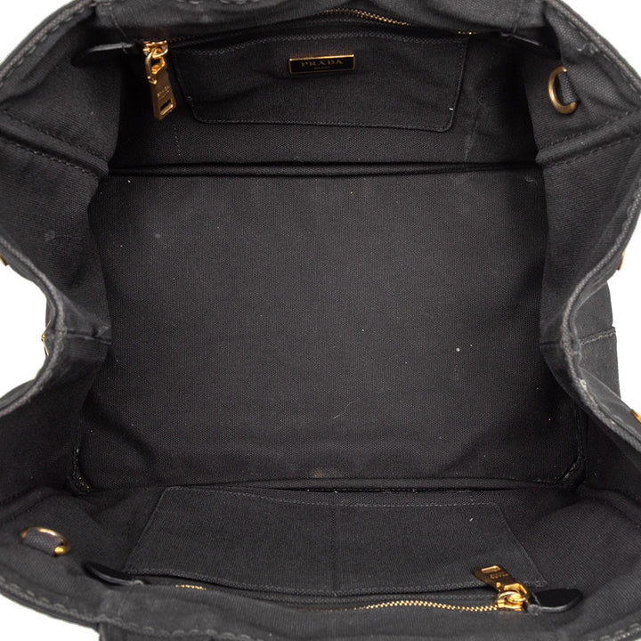 Prada Toile Canapa Logo Sac