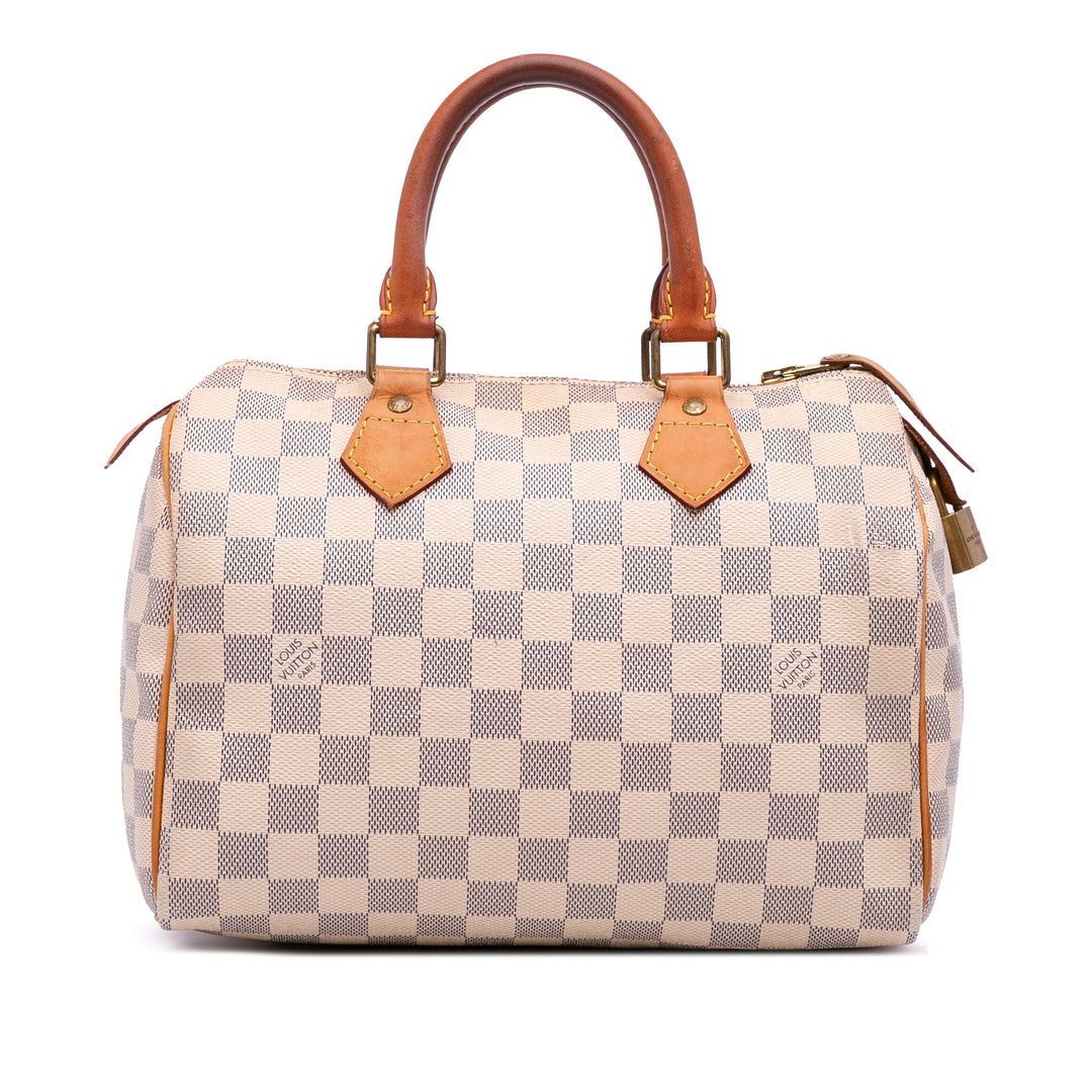 Damier Azur Speedy 25 White - Gaby Paris
