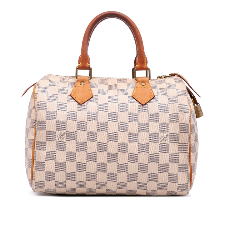 Damier Azur Speedy 25 White - Gaby Paris