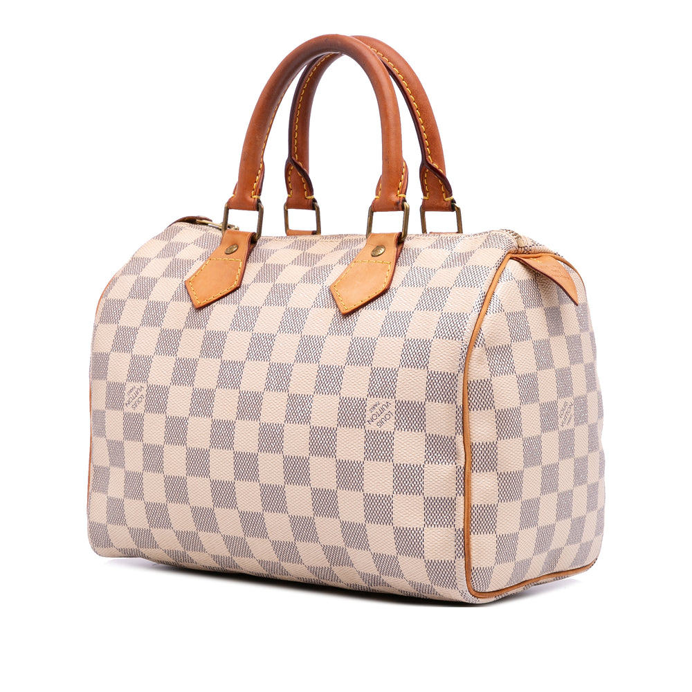 Damier Azur Speedy 25 White - Gaby Paris