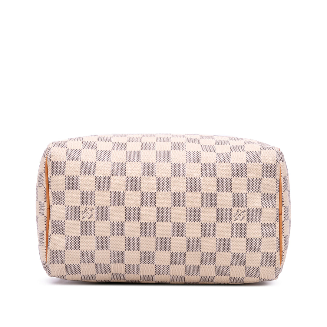 Damier Azur Speedy 25 White - Gaby Paris