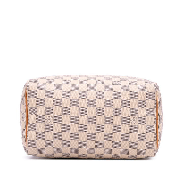 Damier Azur Speedy 25 White - Gaby Paris