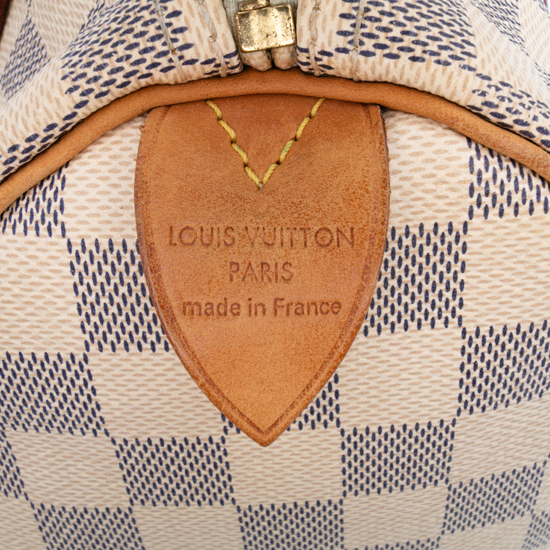 Damier Azur Speedy 25 White - Gaby Paris