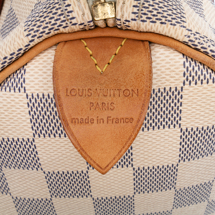 Damier Azur Speedy 25 White - Gaby Paris
