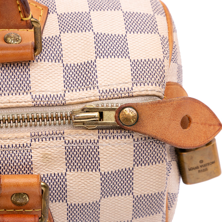 Damier Azur Speedy 25 White - Gaby Paris