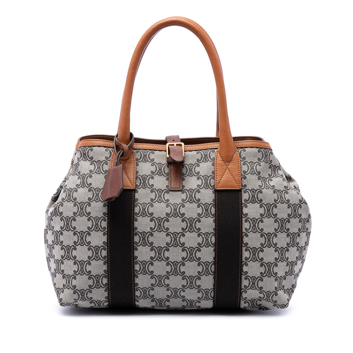 Celine Cabas Macadam Beige – vue principale – GABY PARIS