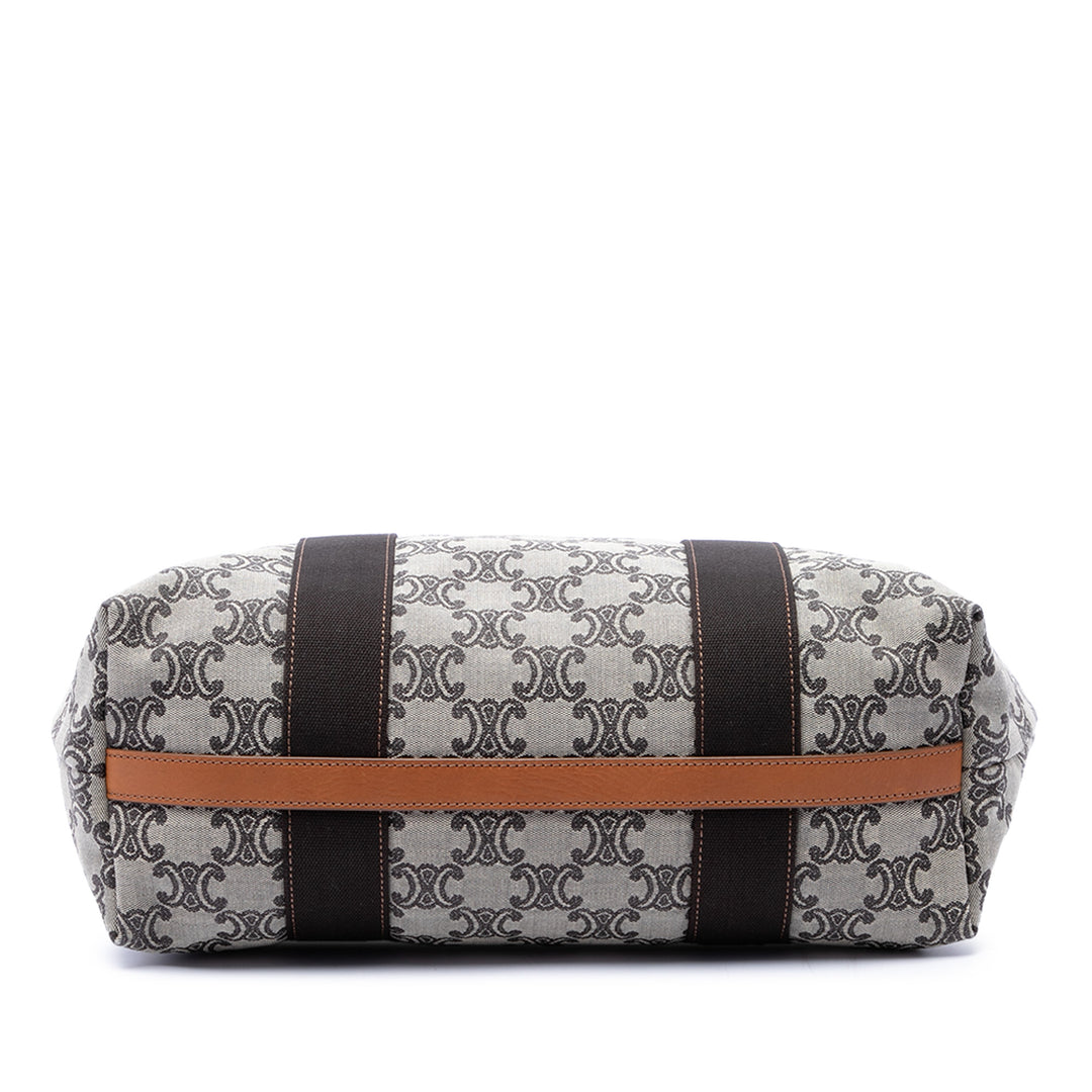 Celine Cabas Macadam Beige – vue 3 – GABY PARIS
