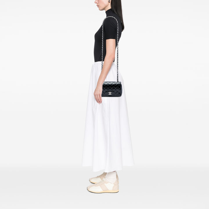 Chanel Sac bandoulière Classic Rectangulaire Rabat simple Mini Noir – vue 5 – GABY PARIS