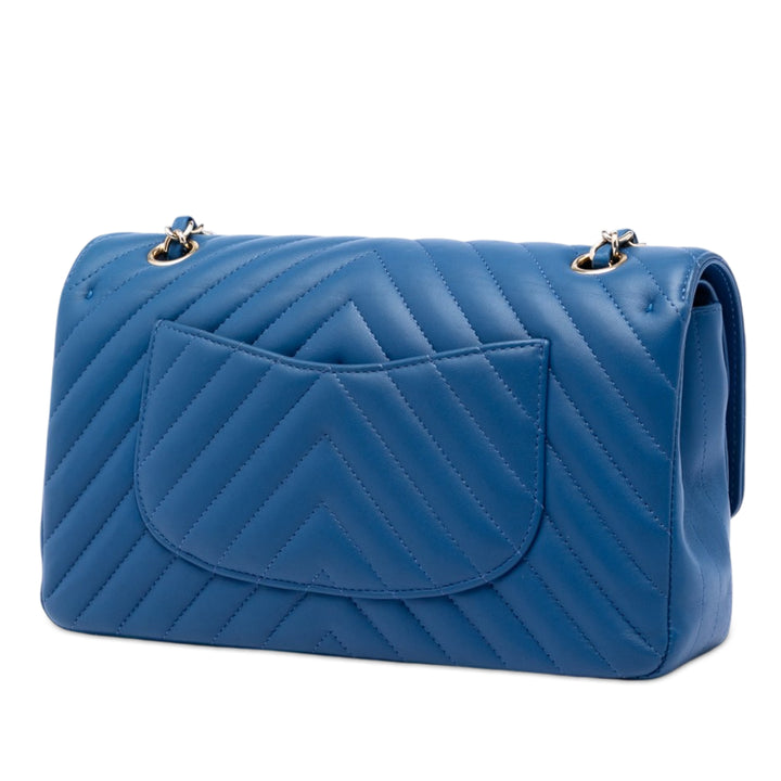 Chanel Medium Classic Chevron Cuir d’agneau Double rabat
