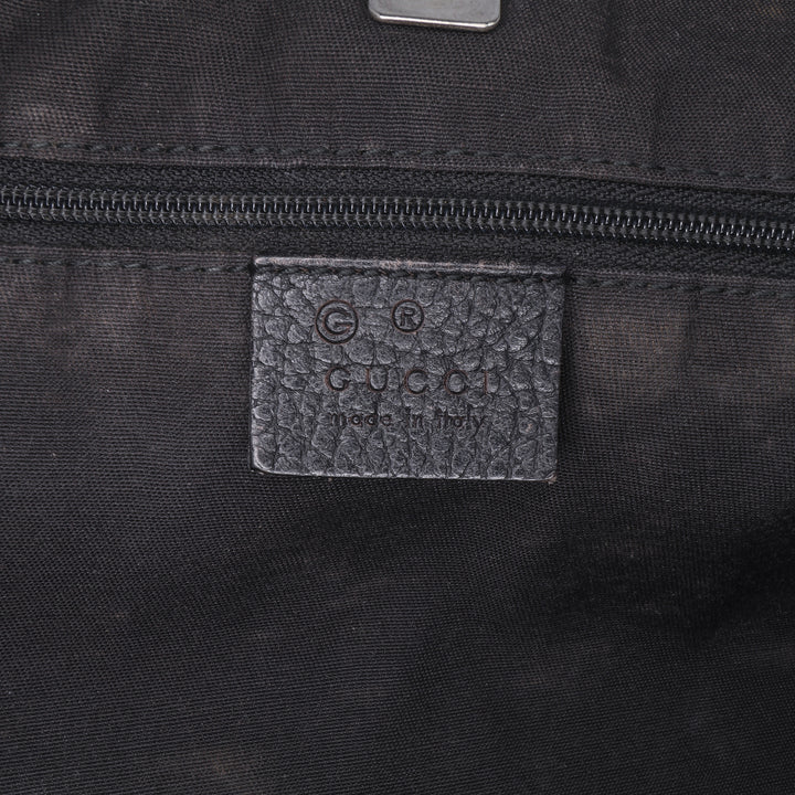GG Canvas Abbey D Ring Pocket Tote Black - Gaby Paris