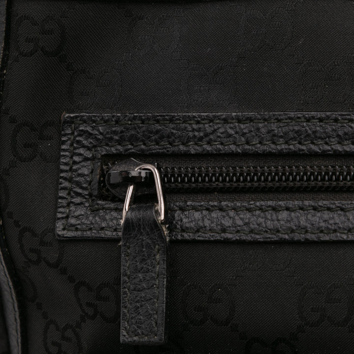 GG Canvas Abbey D Ring Pocket Tote Black - Gaby Paris