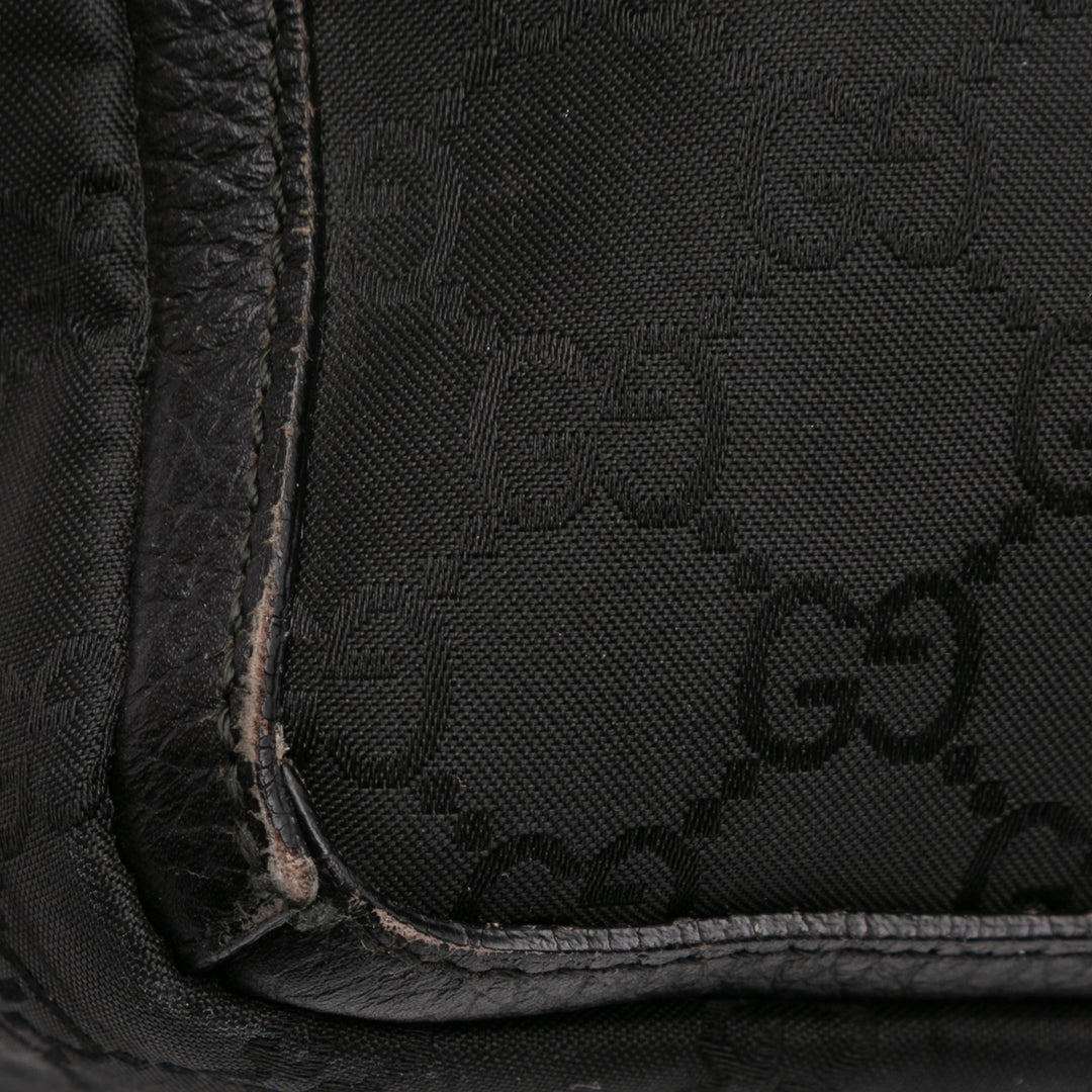 GG Canvas Abbey D Ring Pocket Tote Black - Gaby Paris