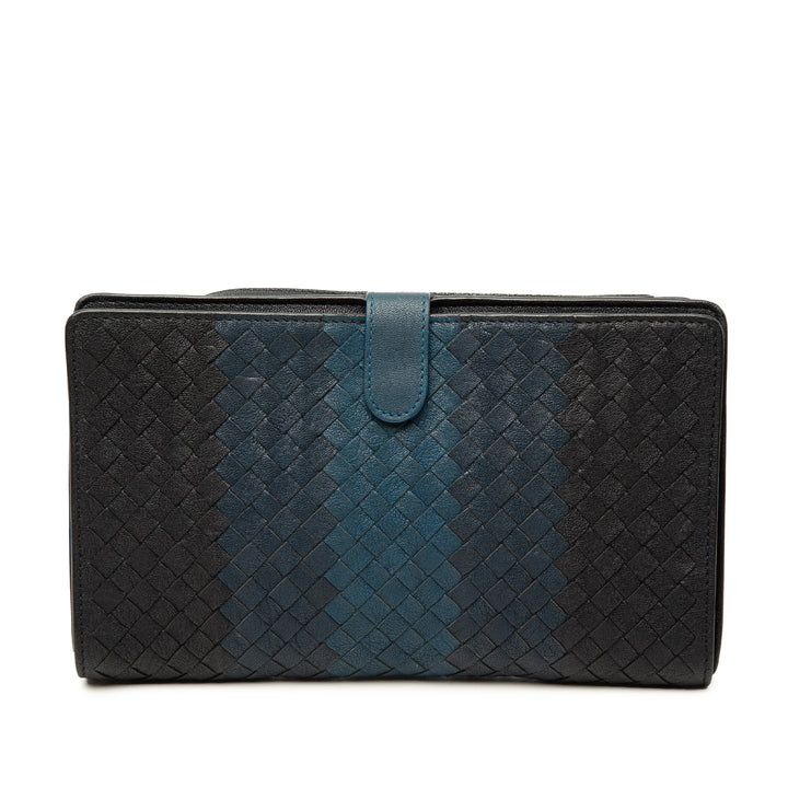 Tricolore Intrecciato Multifunction Pochette nappa Noir
