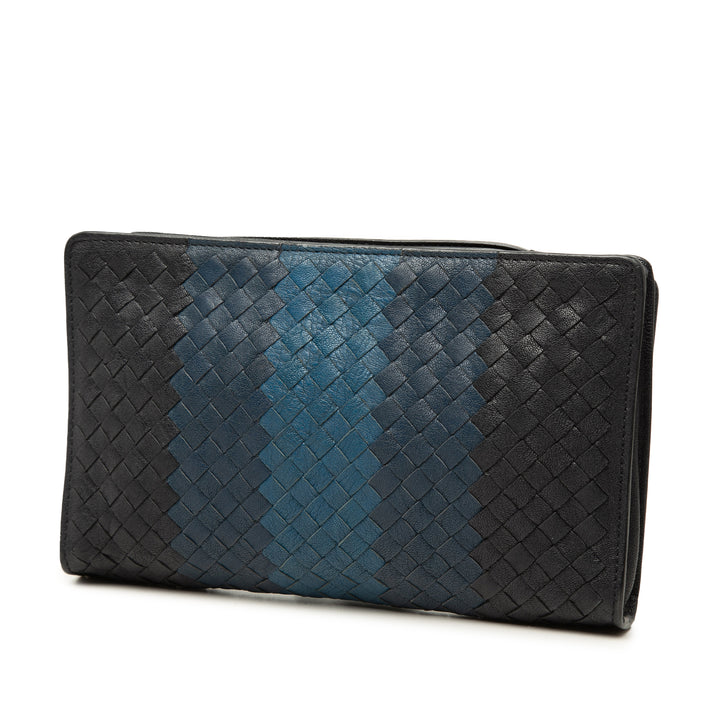 Tricolore Intrecciato Multifunction Pochette nappa Noir