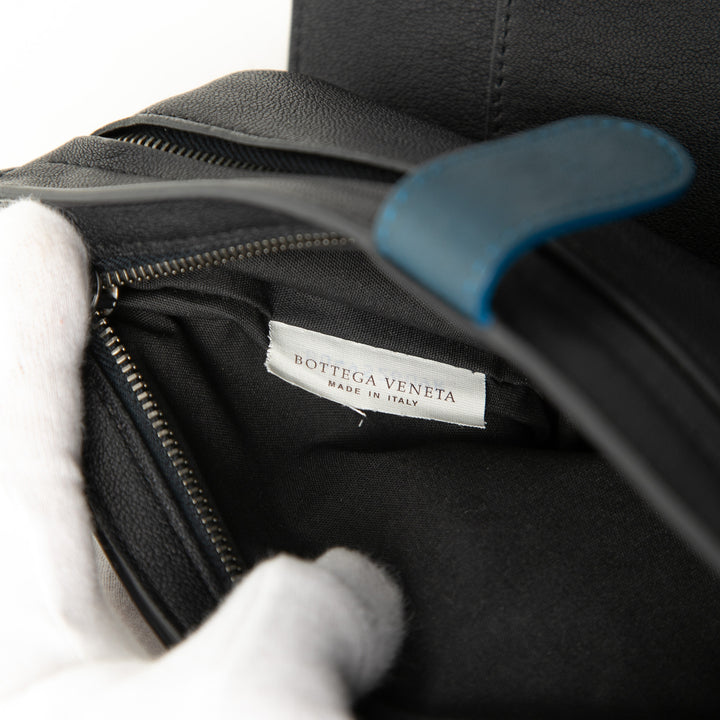 Tricolore Intrecciato Multifunction Pochette nappa Noir
