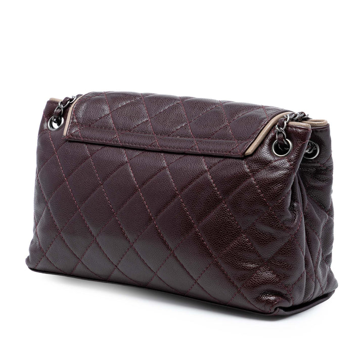 Chanel CC Matelassé Caviar Border à rabat – GABY PARIS Authentique