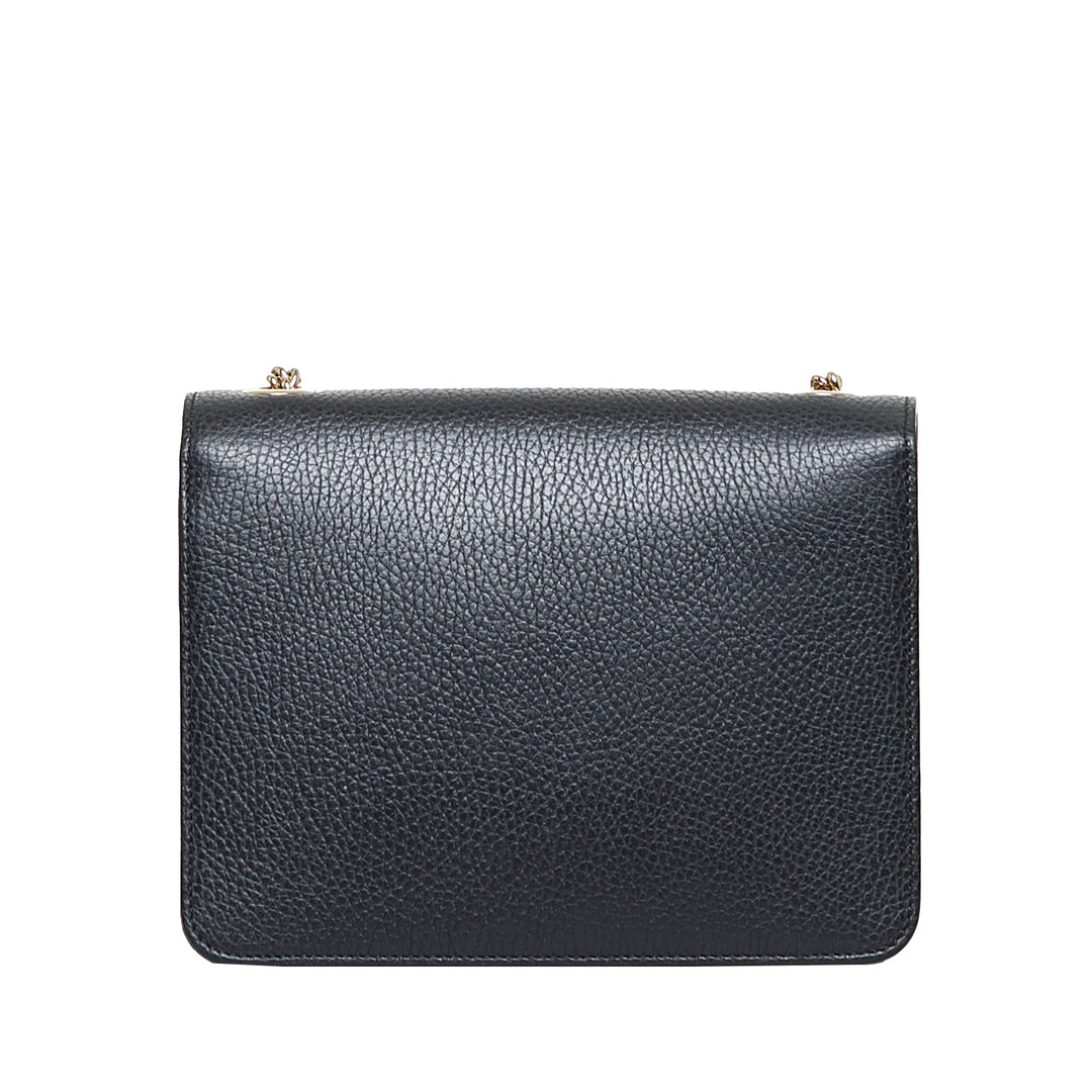 Dollar Calf Interlocking G Crossbody Black - Gaby Paris