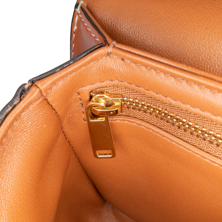 Teen Triomphe Coated Canvas Triomphe Crossbody Brown - Gaby Paris