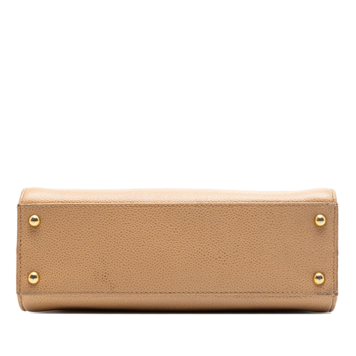 Chanel CC Caviar Turn Lock Cabas