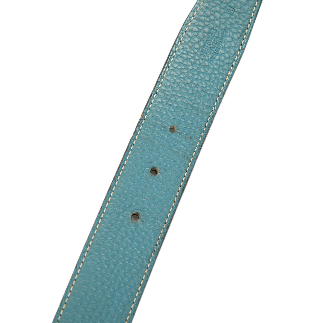 Hermès Box Veau et Togo H Plate Reversible Belt