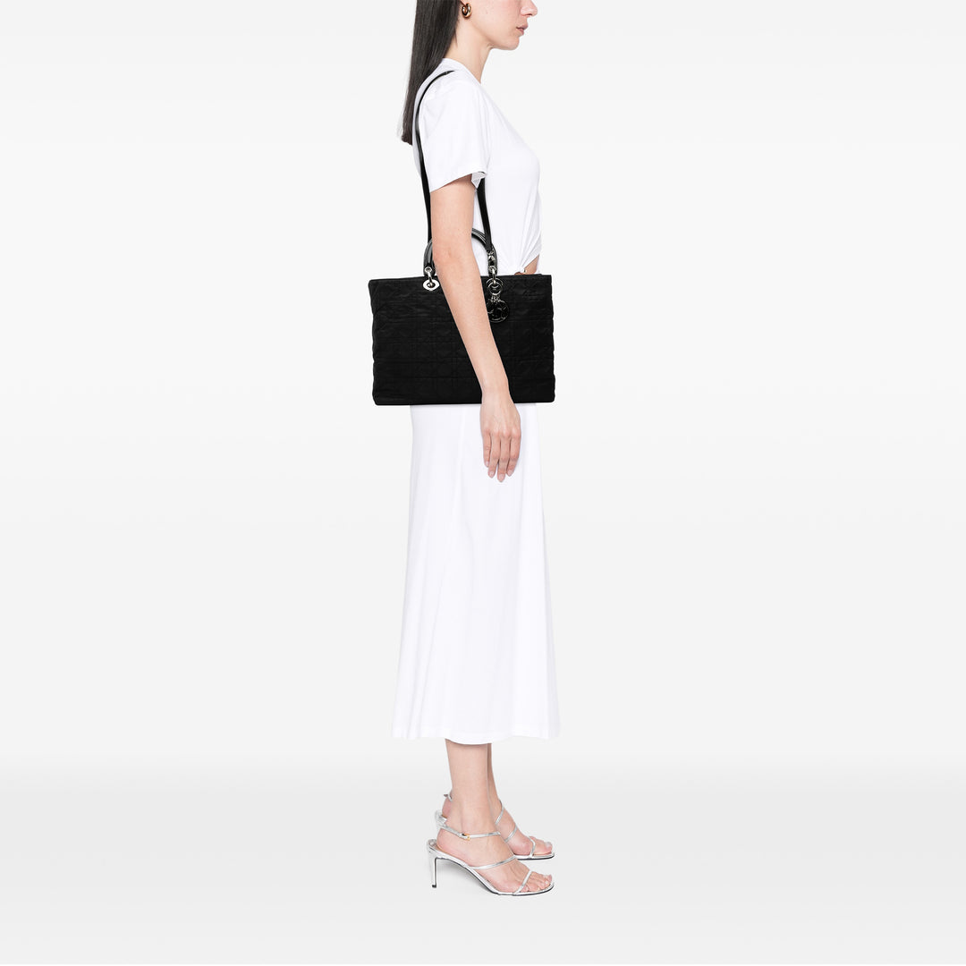 Dior Extra Large Nylon Cannage Lady Dior