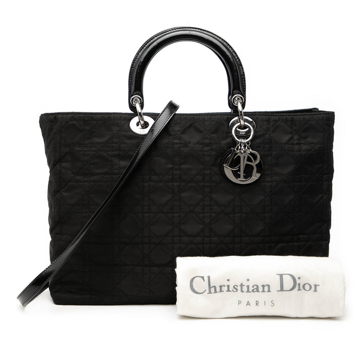 Dior Extra Large Nylon Cannage Lady Dior