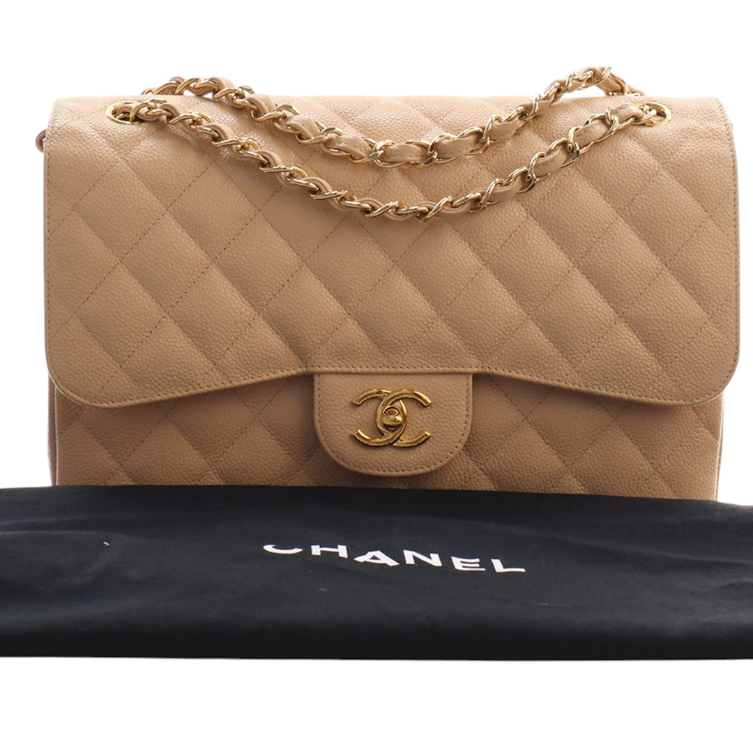 Chanel Jumbo Classic Caviar Double rabat