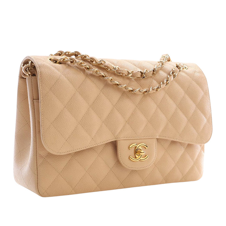 Chanel Jumbo Classic Caviar Double rabat