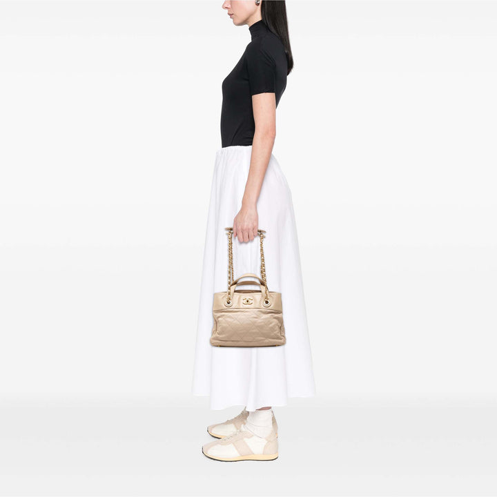 Chanel Small Matelassé Cuir de veau In The Mix Sac