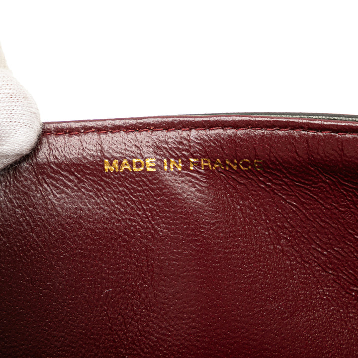 Medium Classic Lambskin Double Flap Black - Gaby Paris
