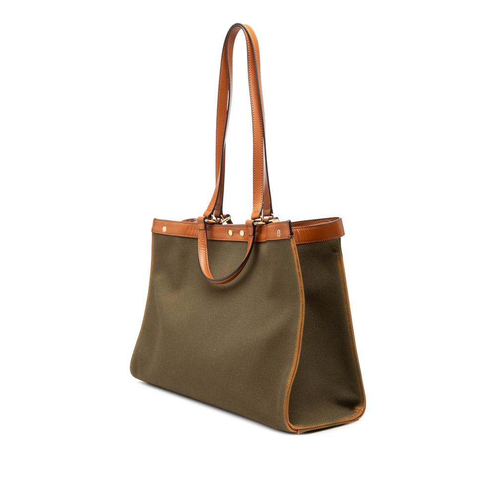 Fendi Zucca brodé Peekaboo X Cabas Vert – vue 2 – GABY PARIS