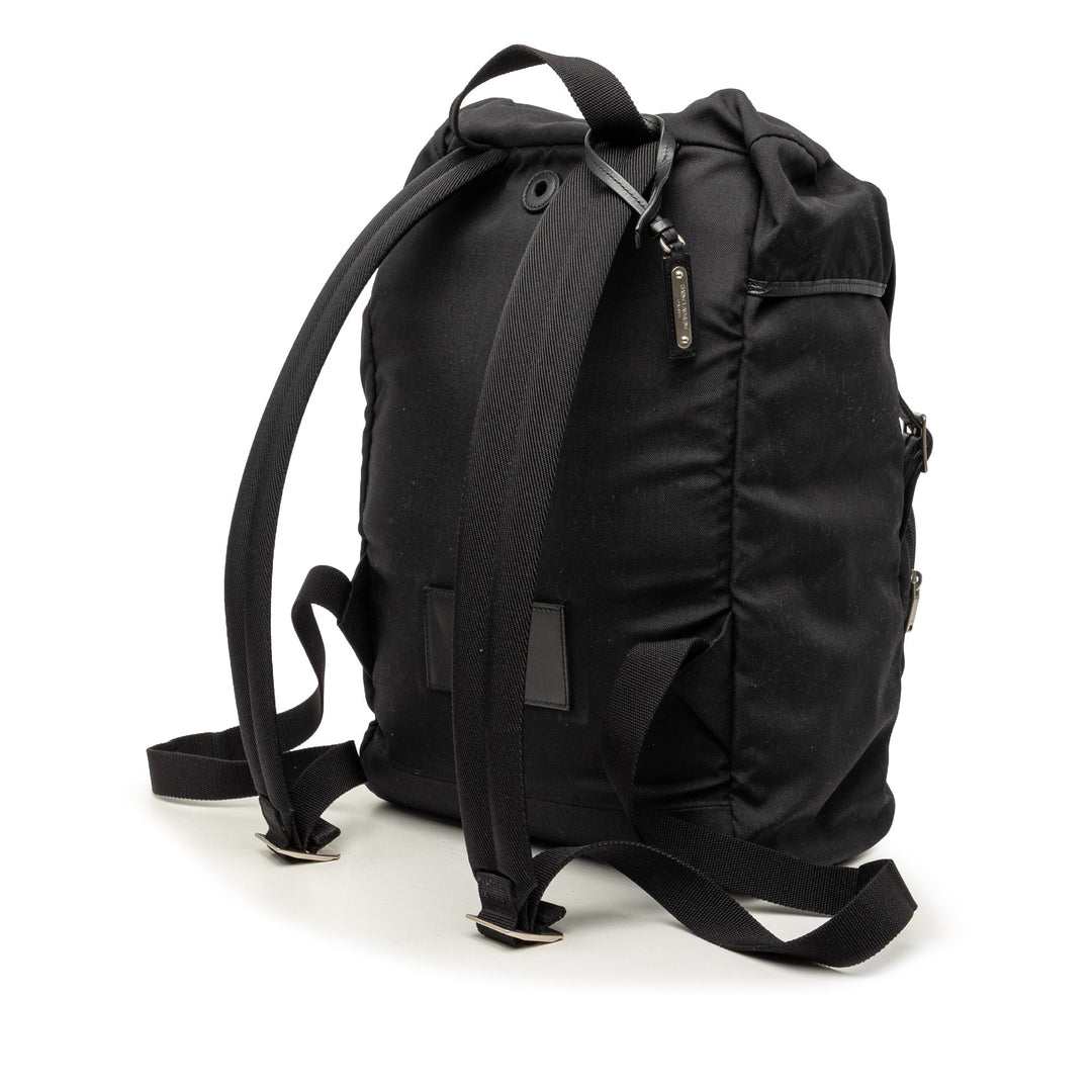 Saint Laurent Toile Utilitarian Hunting Sac à dos
