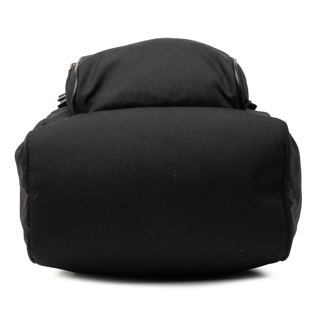 Saint Laurent Toile Utilitarian Hunting Sac à dos