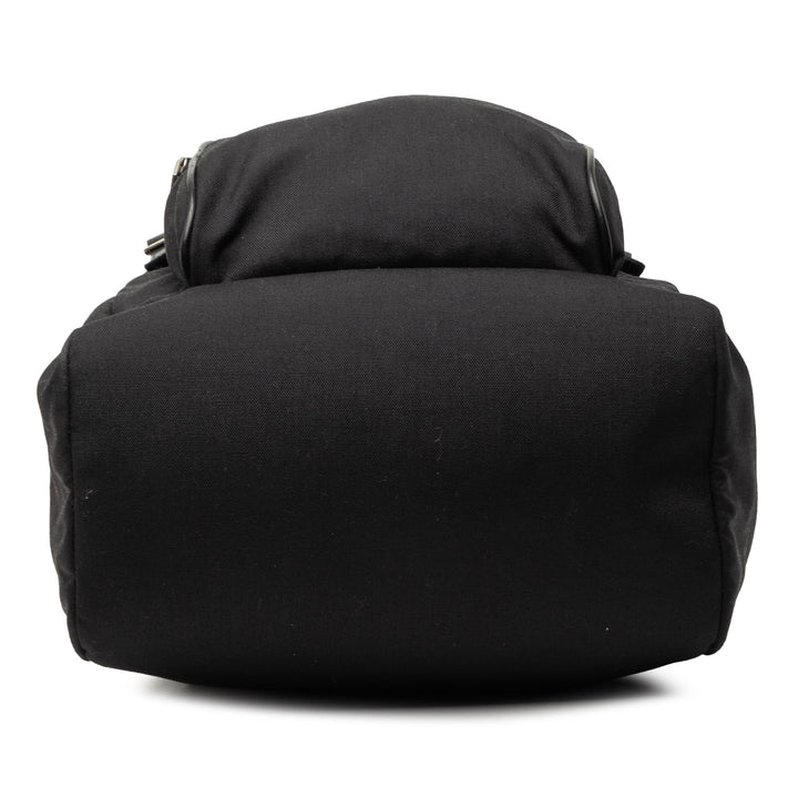 Saint Laurent Toile Utilitarian Hunting Sac à dos
