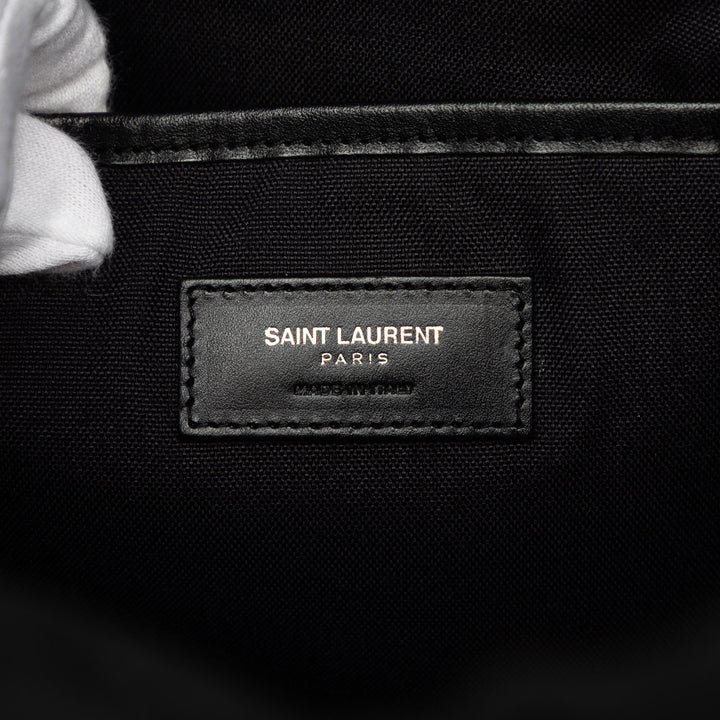 Saint Laurent Toile Utilitarian Hunting Sac à dos