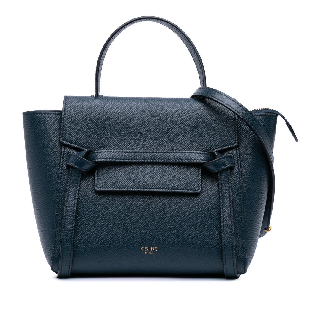 Celine Pico Grained Cuir de veau Belt Bag Bleu – GABY PARIS Authentique