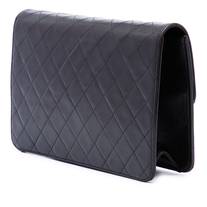 Chanel Medium CC Matelassé Cuir d’agneau Simple rabat