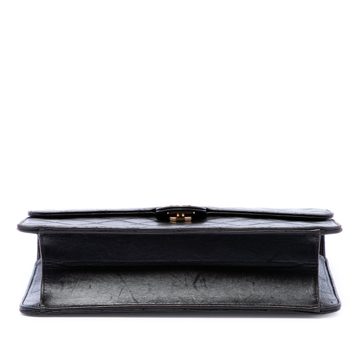 Chanel Medium CC Matelassé Cuir d’agneau Simple rabat