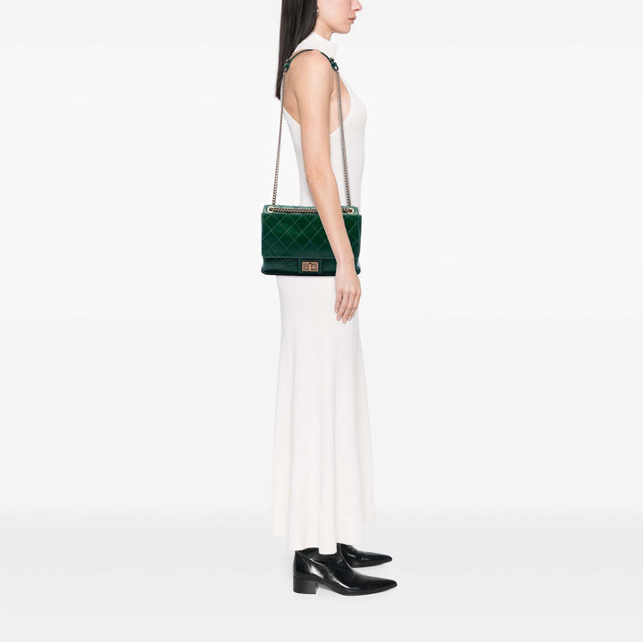 Chanel Jumbo Diamond Debossed Cuir de veau Reissue 2.55 Cosmos à rabat