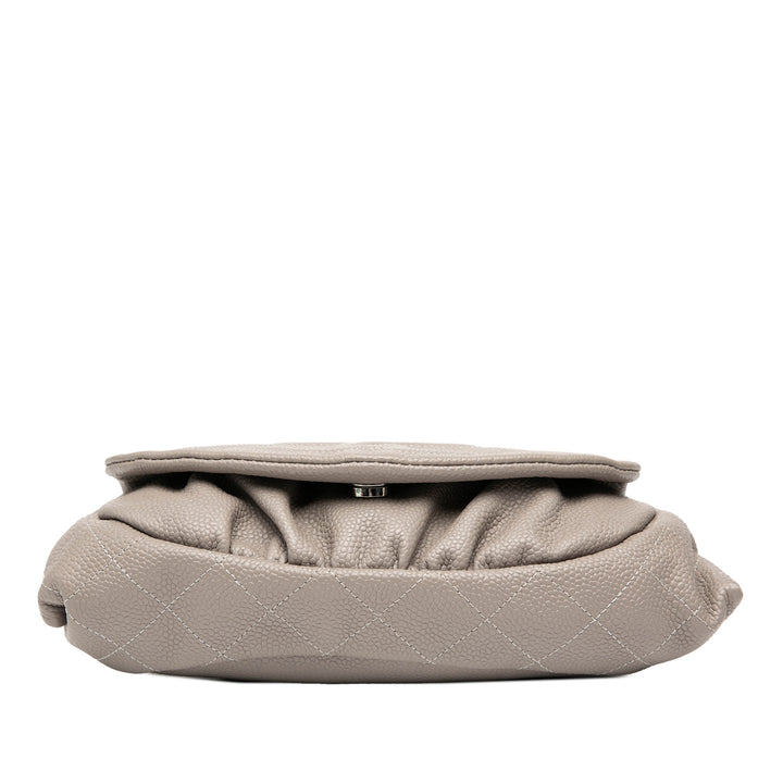 Chanel CC Caviar Half Moon Wallet on Chain Marron