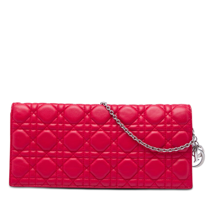 Dior Cuir d’agneau Cannage Lady Dior Chain Convertible Pochette