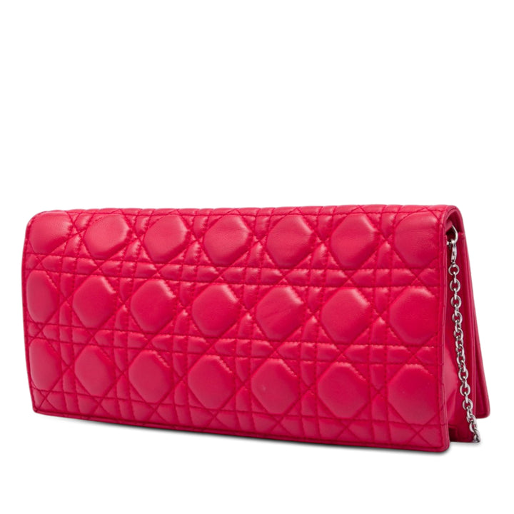 Dior Cuir d’agneau Cannage Lady Dior Chain Convertible Pochette