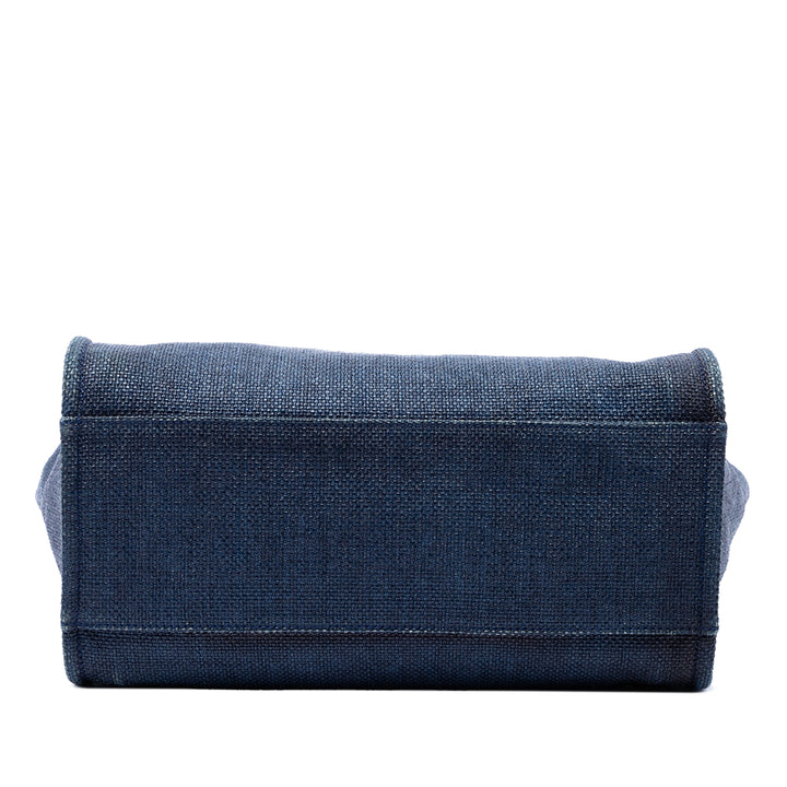 Chanel Deauville Cabas Moyen Bleu