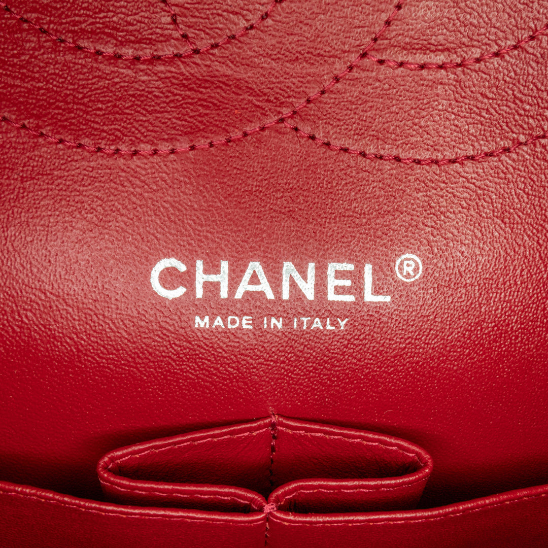 Chanel Jumbo Classic Patent Double Flap Red - GABY PARIS